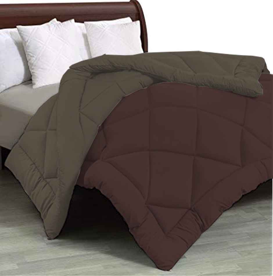 Elegant Weavers Reversible Double Bed Comforter - Brown